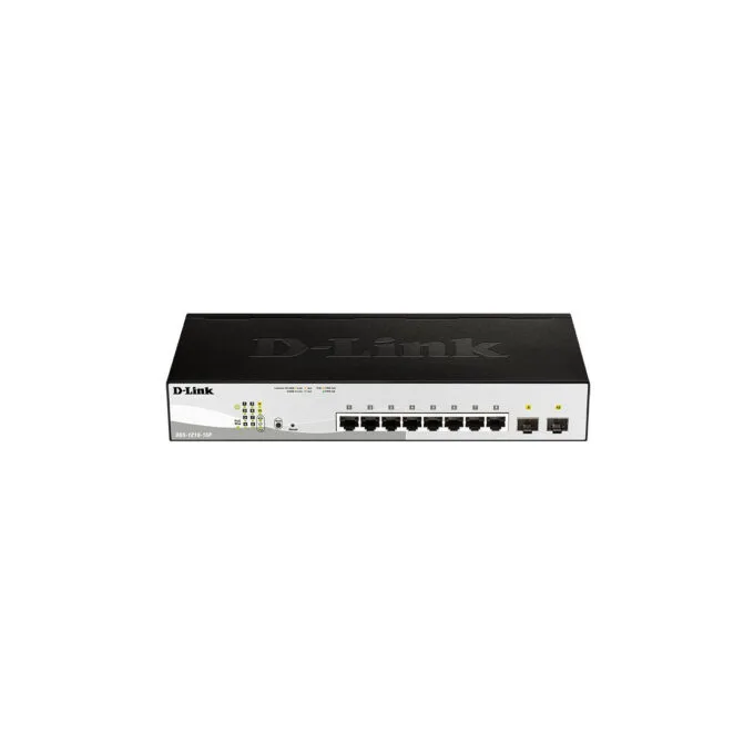 D-Link DGS-1210-10P - 10-Port Gigabit PoE L2 Smart Managed Switch, Rackmount 1U — image 1