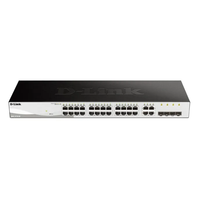 D-Link DGS-1210-28 - 28-Port L2/L2+ Smart Managed Gigabit Switch, Black, 1U Rackmount, 56Gbps — image 1