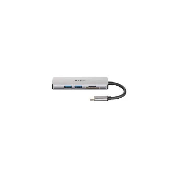 D-Link DUB-M530 USB-C 5-in-1 Hub - Aluminium, 4K HDMI, SD/microSD Reader, 2x USB-A, USB 3.2 Gen1 — image 2