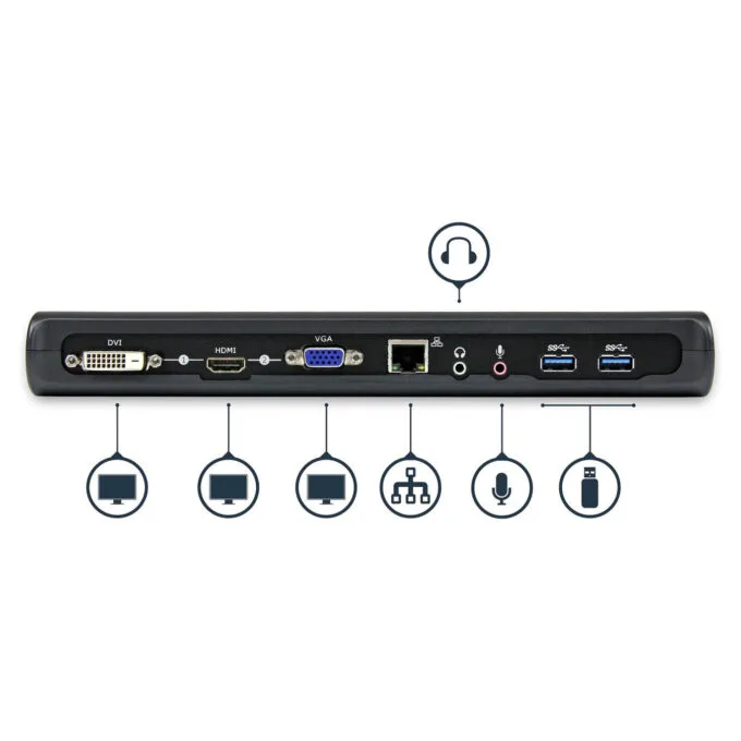 D StarTech DUAL VIDEO USB 3.0 LAPTOP DOCK — image 5
