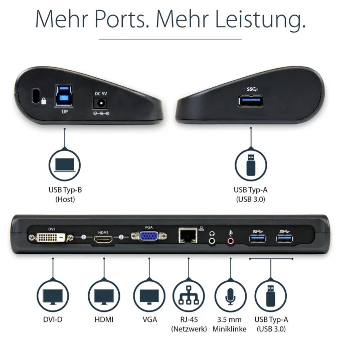 D StarTech DUAL VIDEO USB 3.0 LAPTOP DOCK — image 9