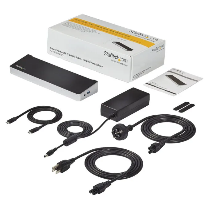 D StarTech TRIPLE 4K USB-C DOCK - 100W PD — image 7