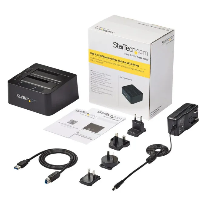 D StarTech USB 3.1 GEN 2 DUAL-BAY DOCK — image 6