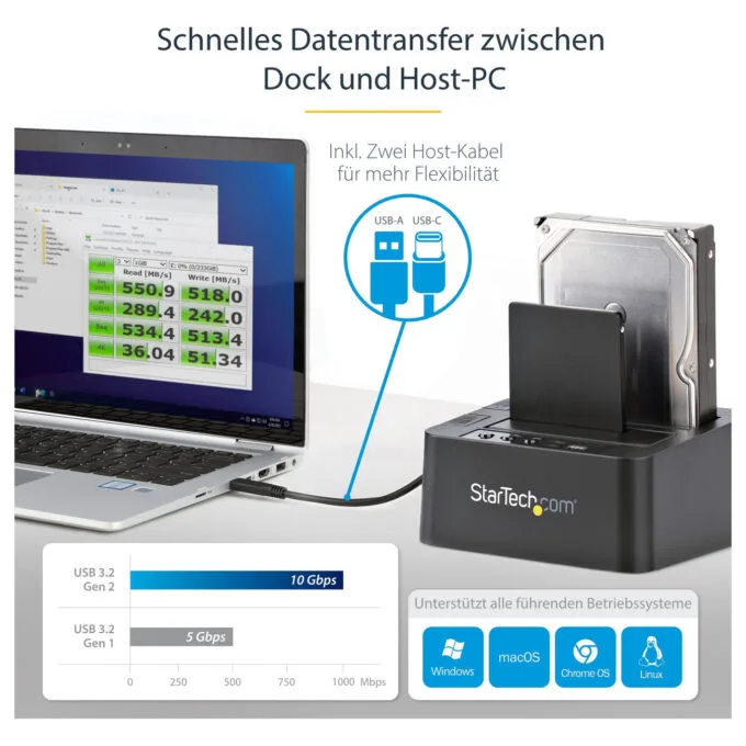 D StarTech USB 3.1 HDD DUPLICATOR DOCK — image 3