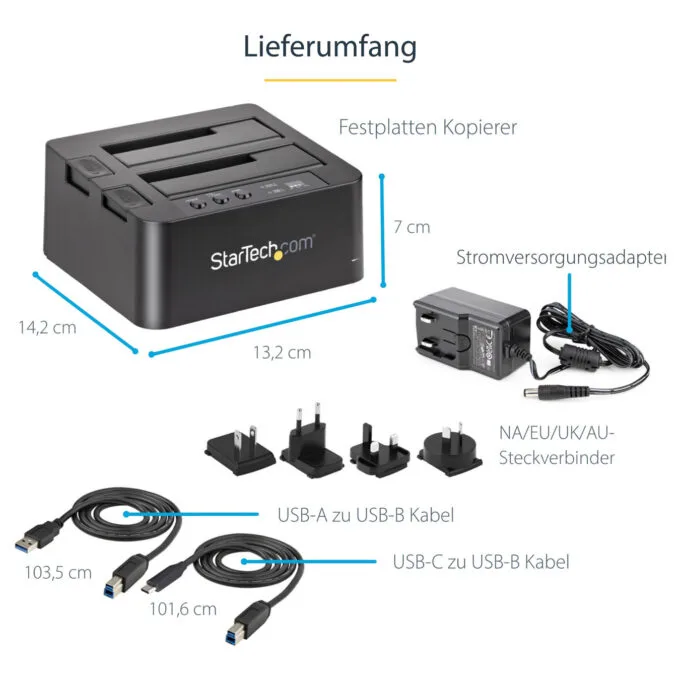 D StarTech USB 3.1 HDD DUPLICATOR DOCK — image 4