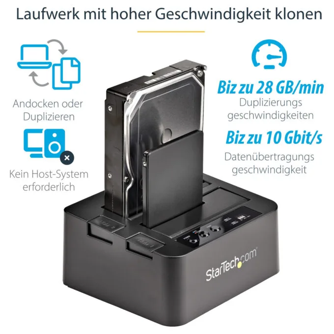 D StarTech USB 3.1 HDD DUPLICATOR DOCK — image 10