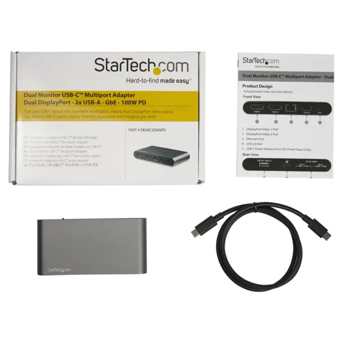 D StarTech USB-C MULTIPORT ADAPTER 2XDP — image 5