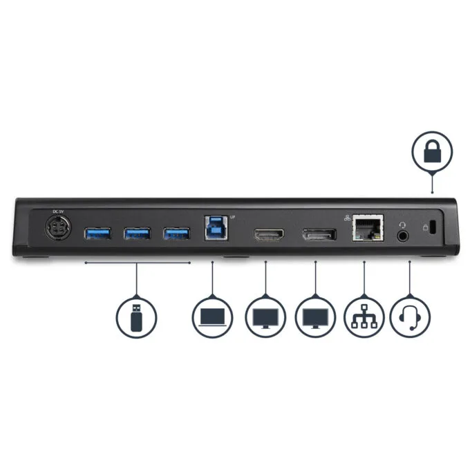 D StarTech USB3 4K LAPTOP DOCKING STATION — image 4