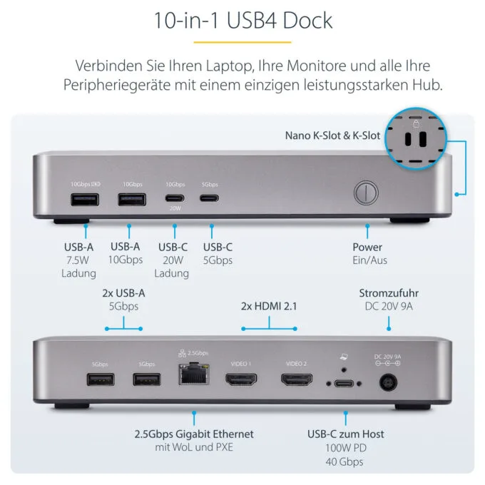 D StarTech USB4 DOCKING STATION DUAL 4K — image 17