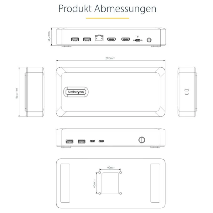 D StarTech USB4 DOCKING STATION DUAL 4K — image 6
