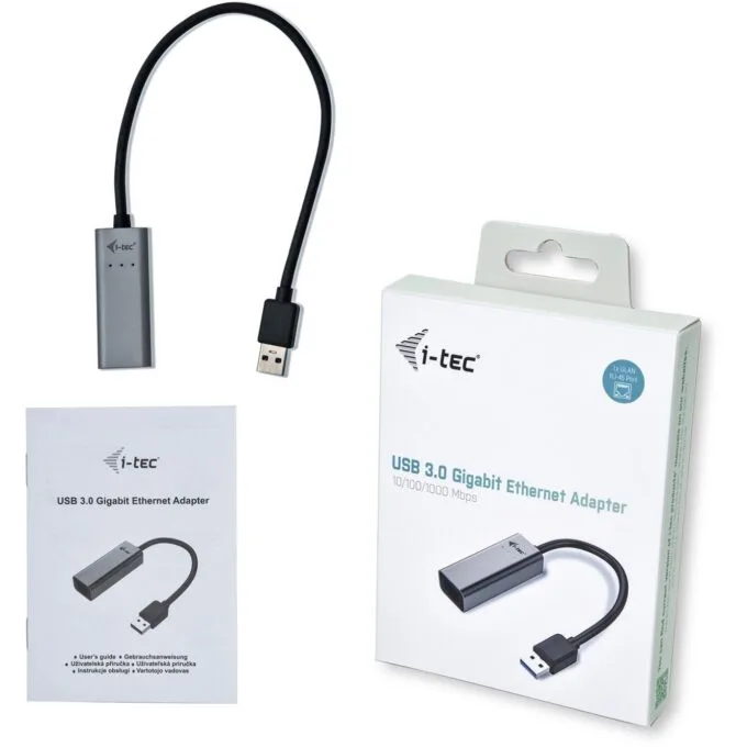 D-TEC USB 3.0 Metal Gigabit Ethernet Adapter - USB 3.0 to RJ-45, LED Indicator, Notebook/Tablet/PC, Windows/macOS — image 7