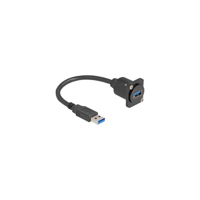 D-Type USB 3.2 Gen 1 Cable - USB-A Male to USB-A Female — image 1