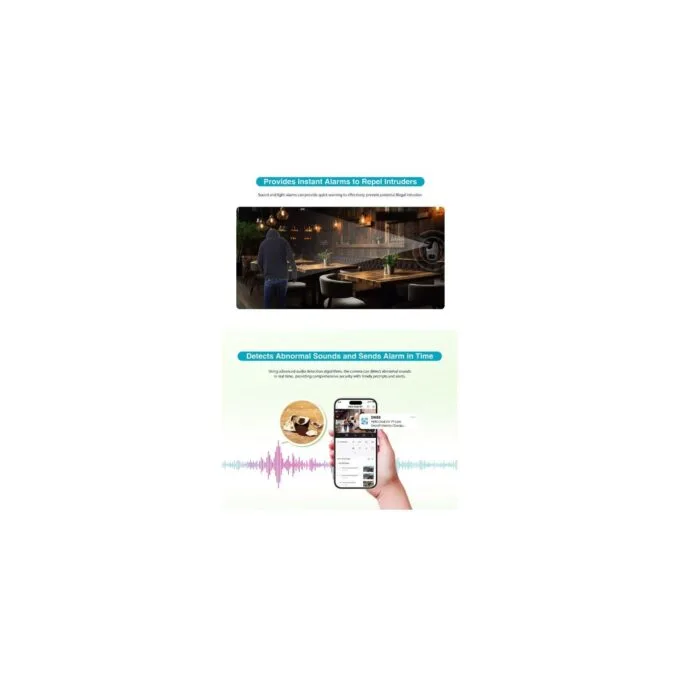Dahua IP Indoor 5.0MP Wifi PT Dome - H5D-5F - Dual Lens — image 8