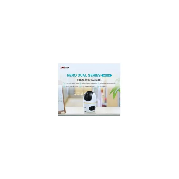 Dahua IP Indoor 5.0MP Wifi PT Dome - H5D-5F - Dual Lens — image 1