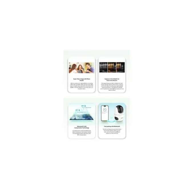 Dahua IP Indoor 5.0MP Wifi PT Dome - H5D-5F - Dual Lens — image 10