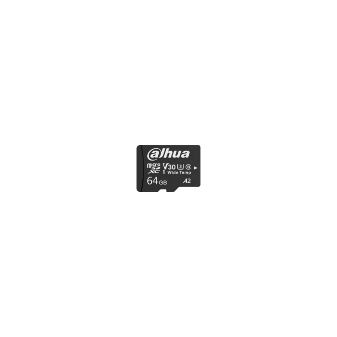 Dahua MicroSD Card - TF-W100-64GB - 64GB Wide-Temperature Video Surveillance Card — image 1