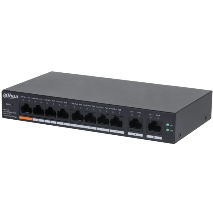 Dahua PoE Cloud Gigabit Switch 8port +2UP 110W - CS4010-8GT-110 - 8port +2UP 110W — image 1