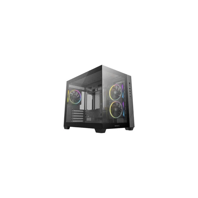 DeepCool CG330 3F Micro ATX Mini ITX ARGB Glass Black - R-CG330-BKNGM3-G — image 1