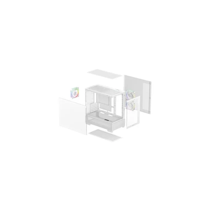 Deepcool CG380 3F White M-ATX Tower Case — image 9