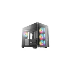 DeepCool CG530 4F ATX Mid Tower Tempered Glass 4x ARGB Fans Black