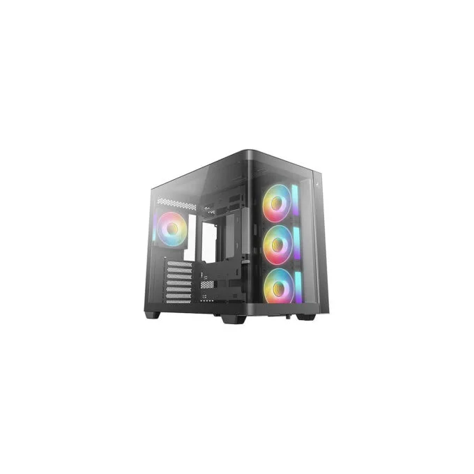DeepCool CG530 4F ATX Mid Tower Tempered Glass 4x ARGB Fans Black — image 1