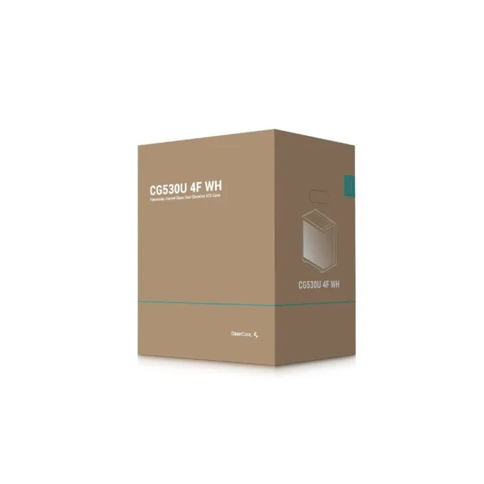 DeepCool CG530U 4F WH ATX Curved Glass Panoramic Case White - R-CG530U4FWH — image 9
