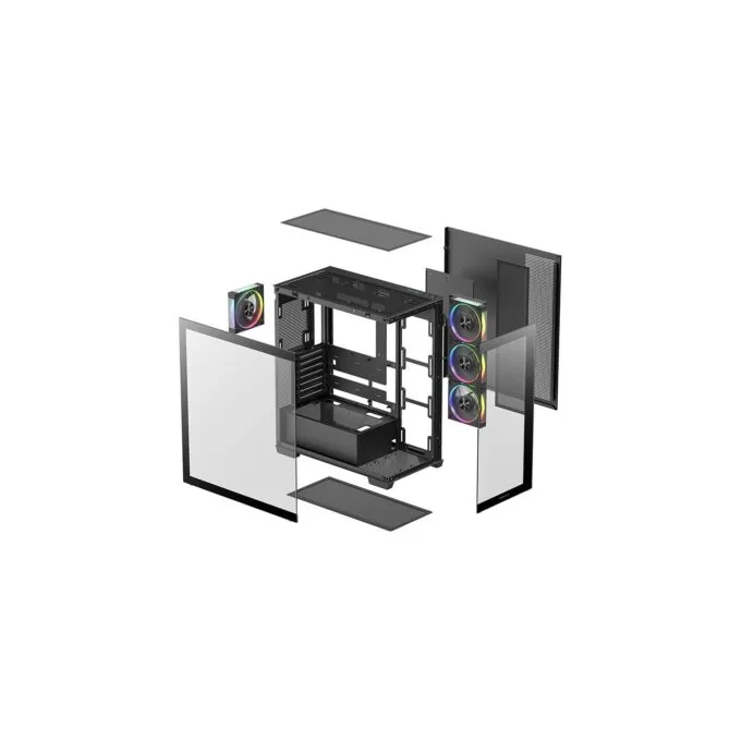 DeepCool CG580 4F V2 Black Mid-Tower PC Case — image 4