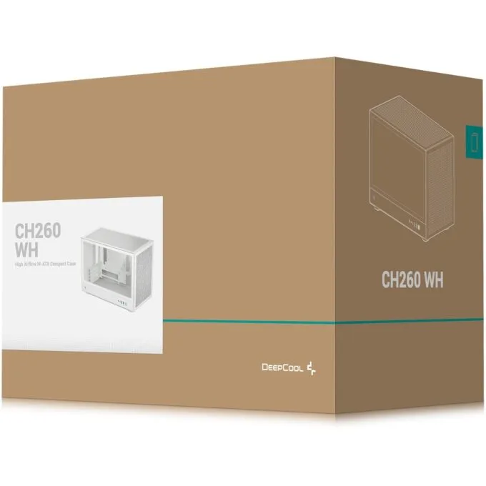 DeepCool CH260 White Micro ATX PC Case — image 3