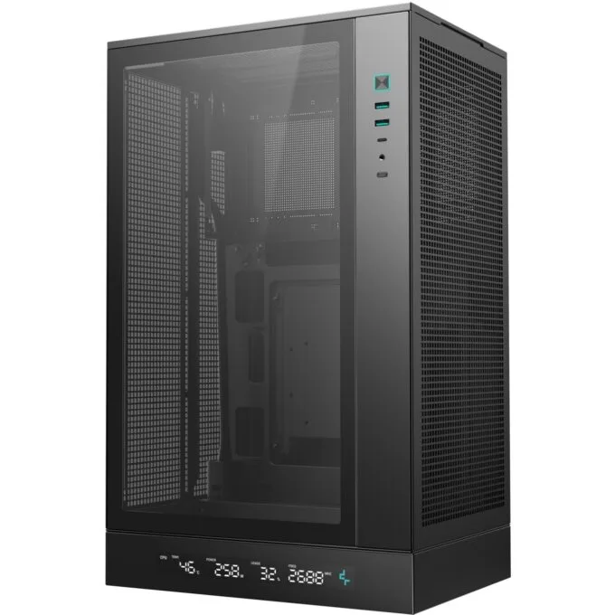 DeepCool CH270 Digital Mini Tower mATX Case Black — image 4