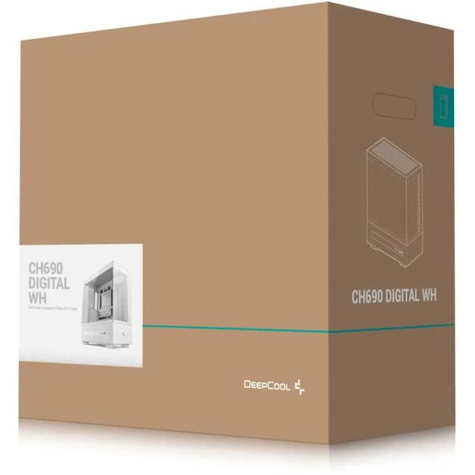 DeepCool CH690 Digital Mid-Tower PC Case White — image 3