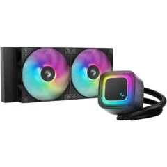 DeepCool LE240 V2 240mm AIO Liquid CPU Cooler - LGA1851/1700 AM5/AM4 - Black