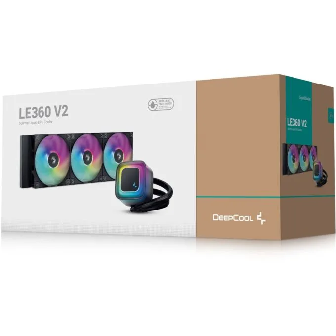DeepCool LE360 V2 360mm AIO Liquid CPU Cooler - ARGB - R-LE360-V2-BK — image 6