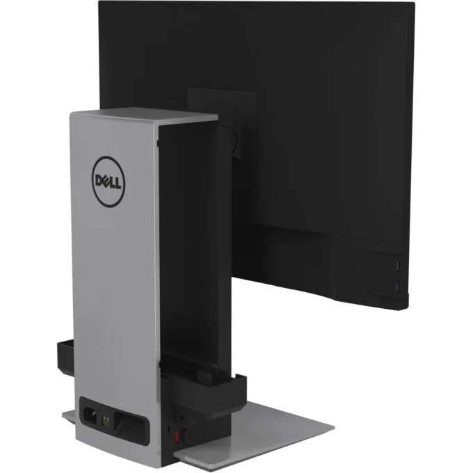 Dell OptiPlex Stand - OSS21 - Silver, Height-Adjustable Freestanding Monitor Stand, Fits up to 27" (68.6 cm), 5.7 kg Capacity — image 16