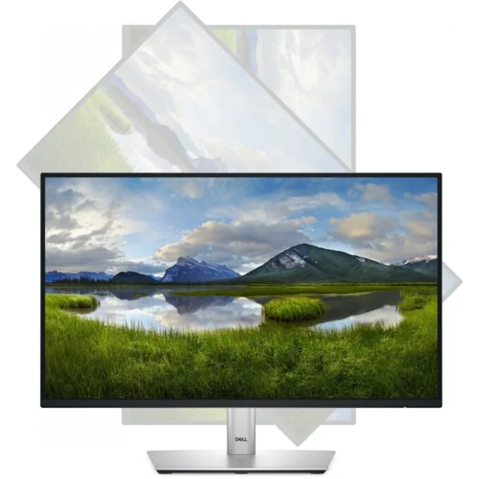 Dell P2225H 21.5-inch FHD IPS Monitor - 1920x1080 - Black/Silver - HDMI DP VGA USB-C - 5ms — image 3