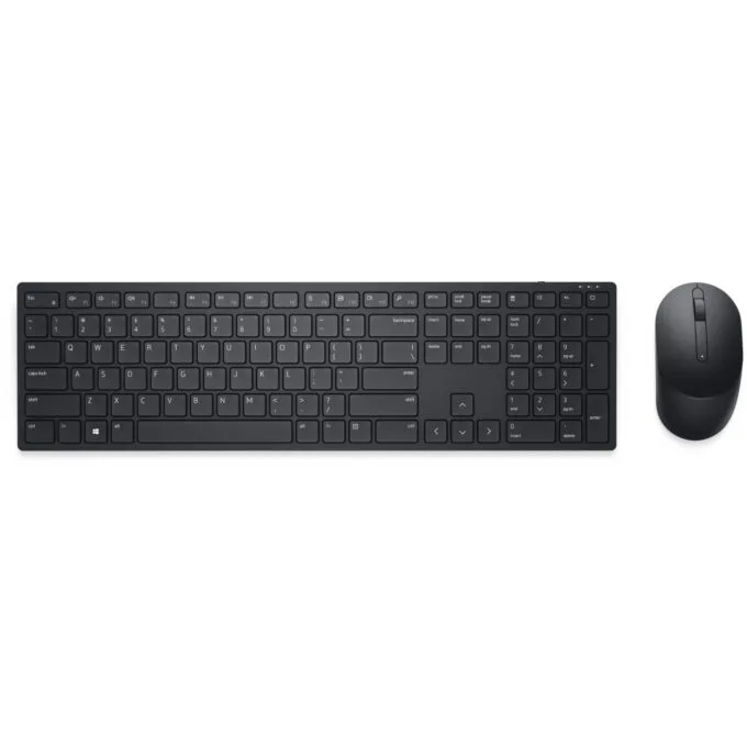 Dell Pro Wireless Keyboard & Mouse - KM5221W - Full-size 2.4GHz RF, US International QWERTY, Black — image 1