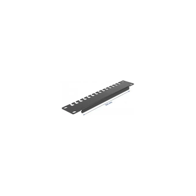 Delock 10? Kabelabfangschiene 1 HE schwarz — image 2