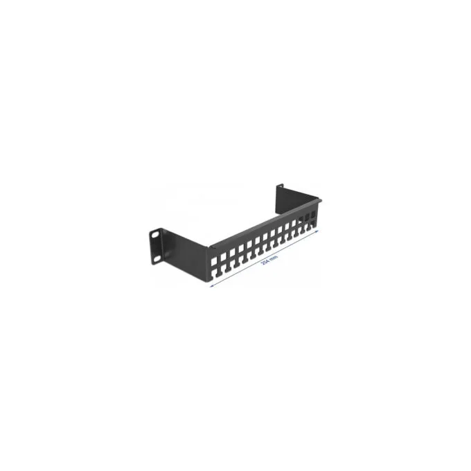 Delock 10? Kabelabfangschiene Bügelform 1 HE schwarz — image 2