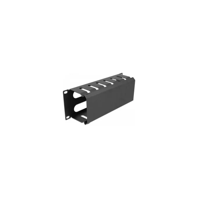 Delock 10? Kabelmanagement Rangierpanel mit 2 Öffnungen 1 HE schwarz — image 1