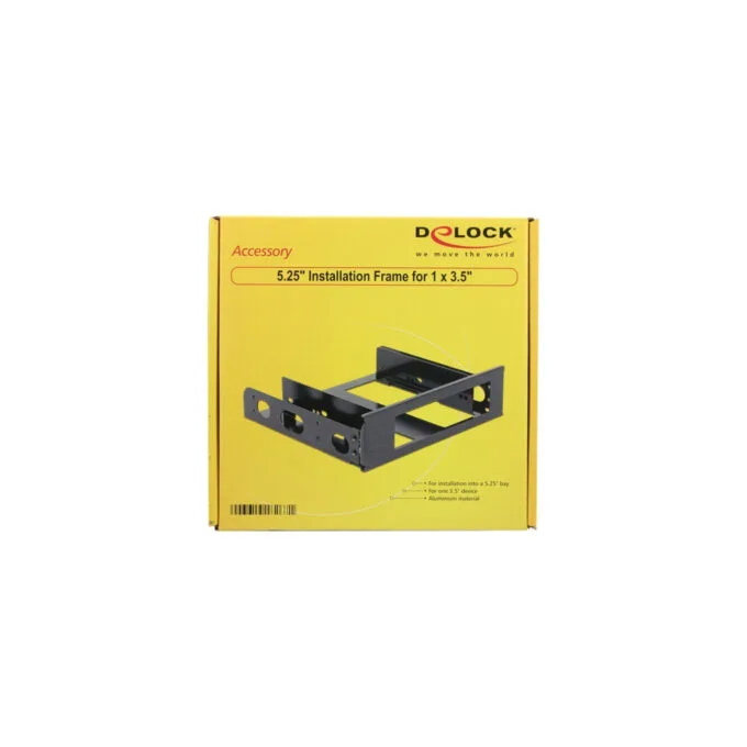 Delock 5.25" mounting frame for 1x 3.5" — image 2