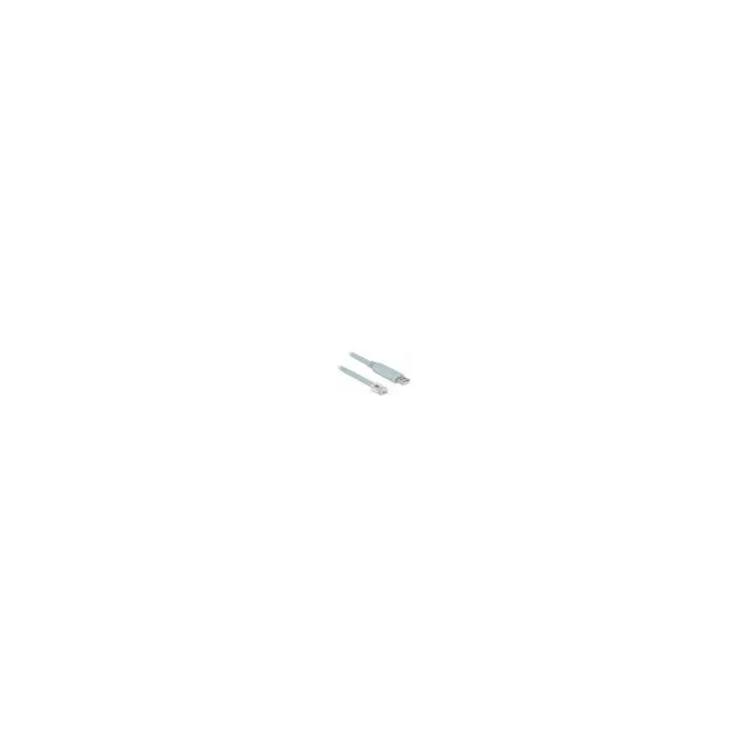 Delock 63308 Kabelschnittstellen- adapter USB 2.0 Type-A RJ45 Grau — image 1