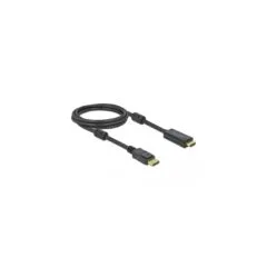 DELOCK Active DisplayPort 1.2 to HDMI Cable 4K 60Hz 2m