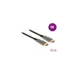 DELOCK Active Optical HDMI Cable 10m - 8K@60Hz (48 Gbit/s), Ultra High Speed, Black