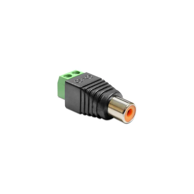 Delock Adapter Cinchbuchse to Terminalblock 2 Pin — image 1
