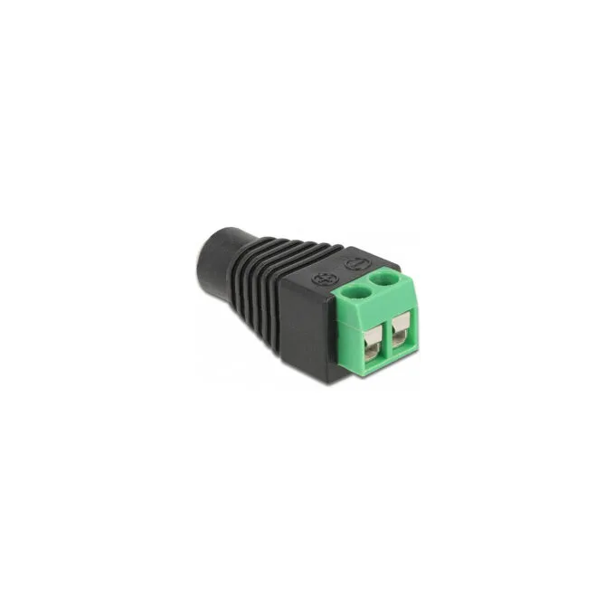 Delock Adapter DC 1.35 x 3.5 mm Buchse to Terminalblock 2 Pin — image 1
