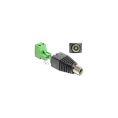 Delock Adapter DC 5.5 x 2.5 mm Buchse to Terminalblock 2 Pin 2-teilig