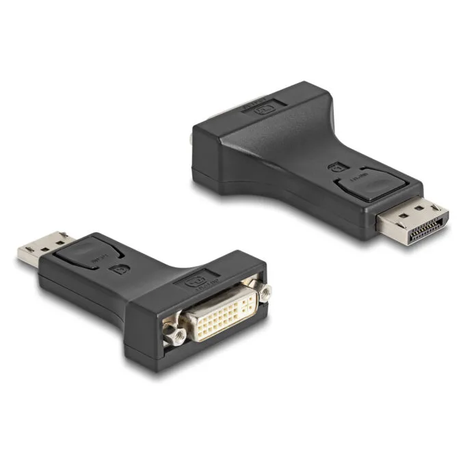 Delock Adapter DisplayPort 1.1 Stecker zu DVI Buchse Passiv schwarz — image 2