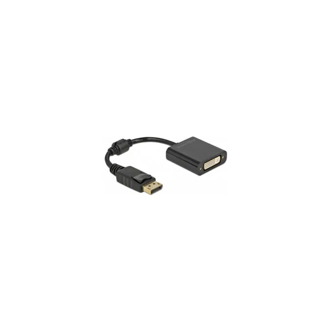 Delock Adapter DisplayPort 1.1 Stecker zu DVI Buchse Passiv schwarz — image 1