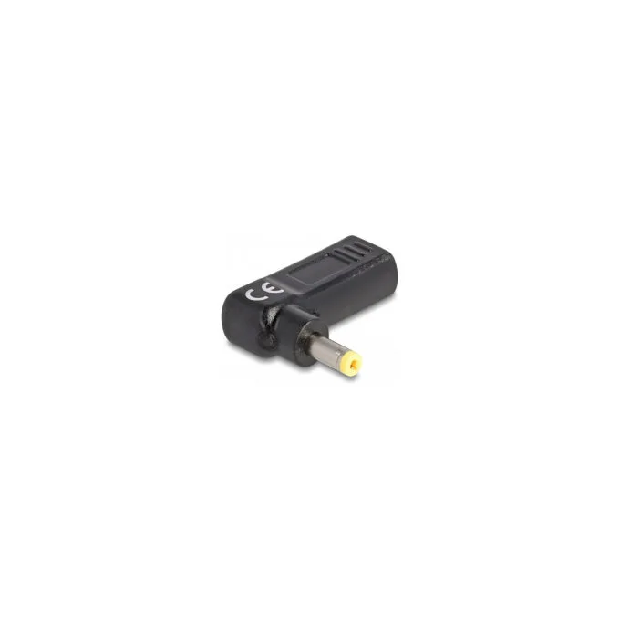 Delock Adapter für Notebook Ladekabel USB Type-CTM Buchse zu HP 4.8 x 1.7 mm Stecker 90° gewinkelt — image 2