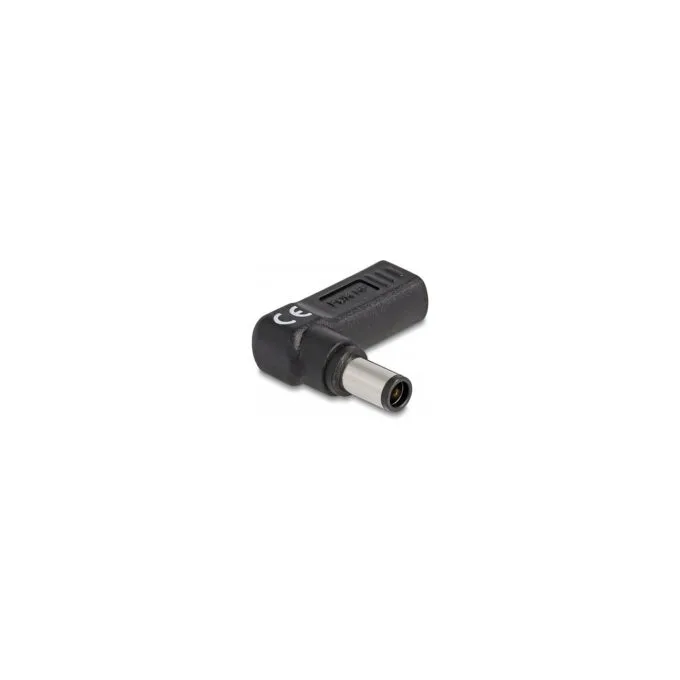 Delock Adapter für Notebook Ladekabel USB Type-CTM Buchse zu HP 7.4 x 5.0 mm Stecker 90° gewinkelt — image 2