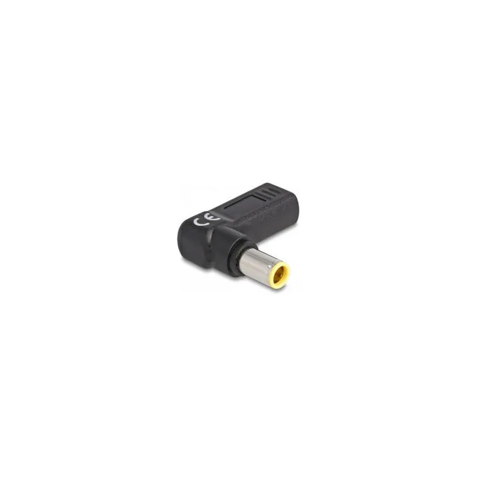 Delock Adapter für Notebook Ladekabel USB Type-CTM Buchse zu IBM 7.9 x 5.5 mm Stecker 90° gewinkelt — image 2